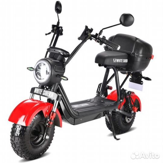 Электроскутер white siberia mini R 2.0 1200W RED