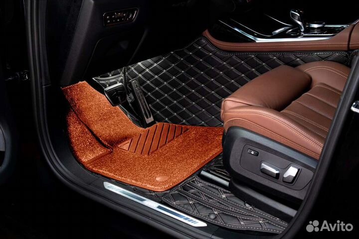 3D Коврики Lexus LX 450d Экокожа Салон Багажник