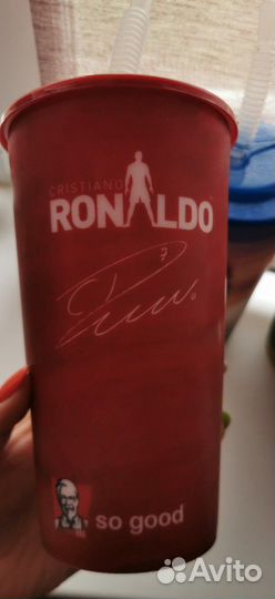 Пластиковые стаканы с Роналду