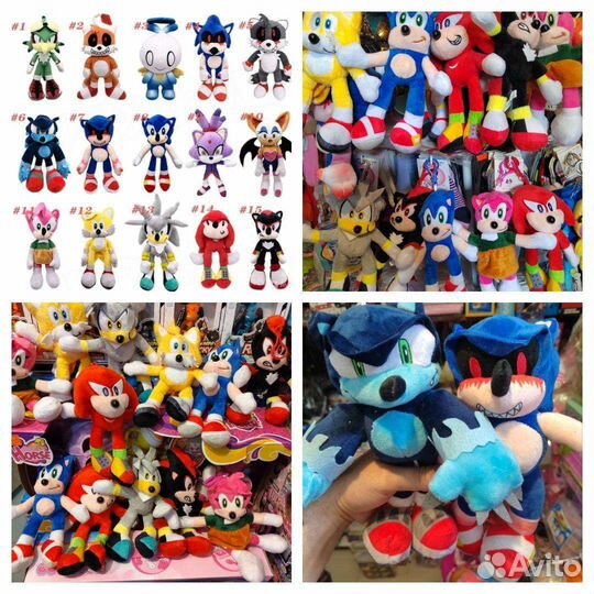 Мягкая игрушка ёжик соник пластиковые фигурки