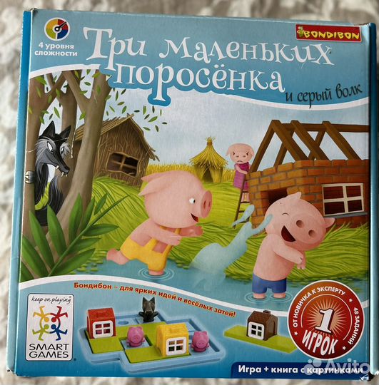 Настольная игра Три маленьких поросенка, Bondibon