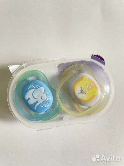 Пустышка avent 2 шт