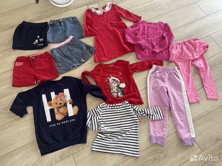 Детские вещи пакетом для девочек 104 110