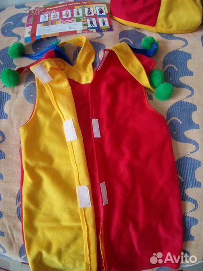 Маскарадный костюм петрушка арлекин