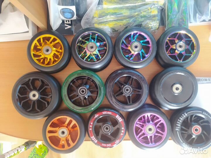 Колёса, руль, детали на Трюковой самокат новые