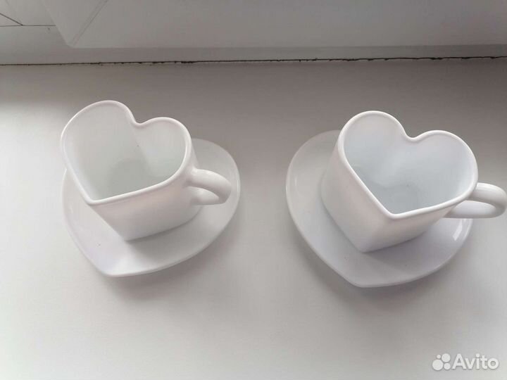 Чашка с блюдцем Сердце