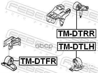 Подушка двигателя передняя Toyota Duet M100A/M