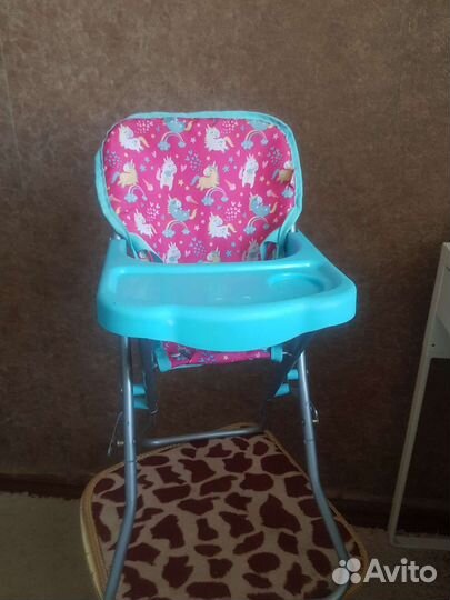 Пупс и стульчик для кормления