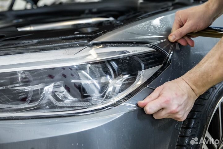 Бронирование фар. Полиуретан пвх