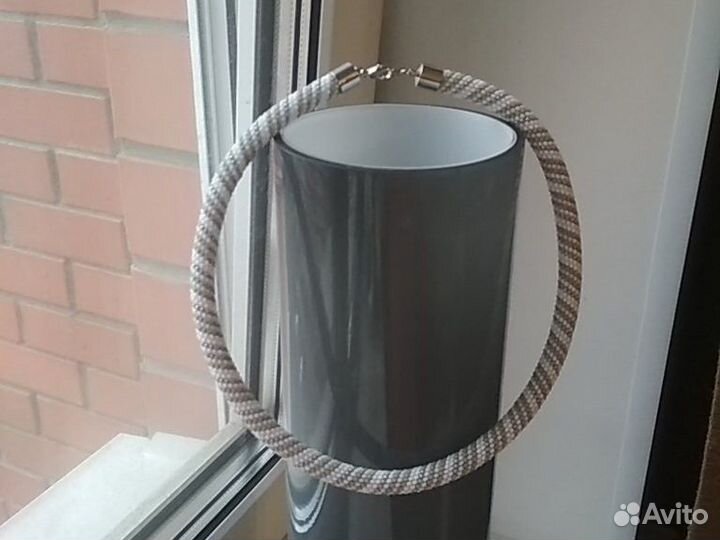 Жгут колье бисерный