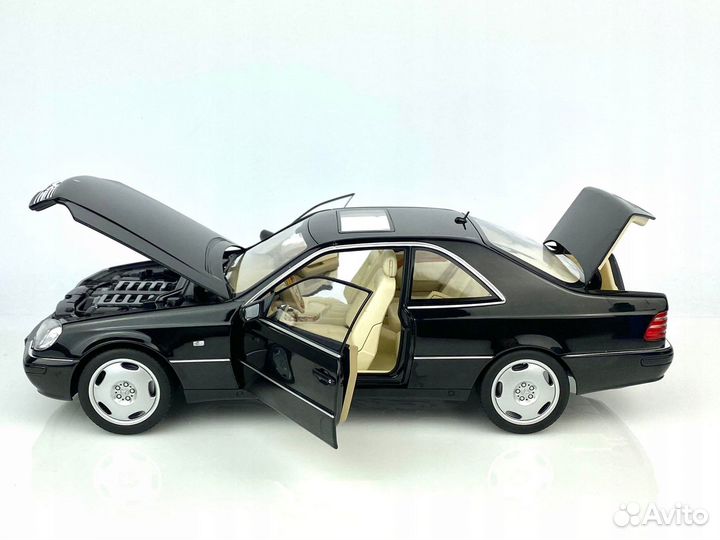 Mercedes CL600 C140 Черный (1997) Norev 1/18