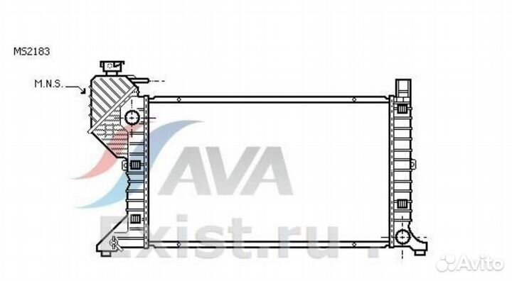 Радиатор ms2183/ms2181 mercedes sprinter