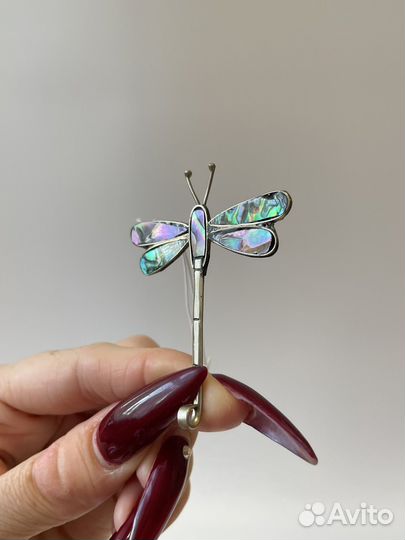 Брошь винтажная стрекоза Европа арт. Б753