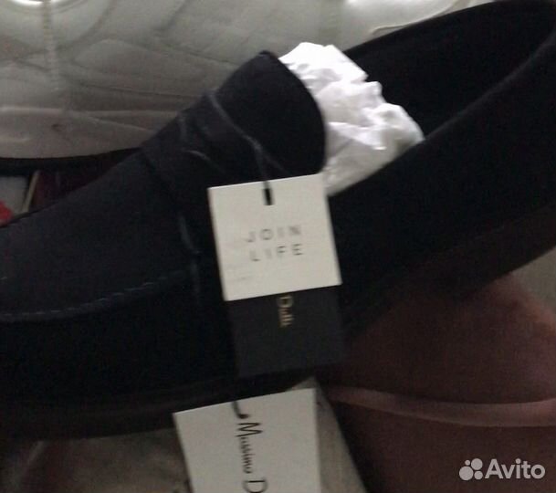 Мужские лоферы из замши