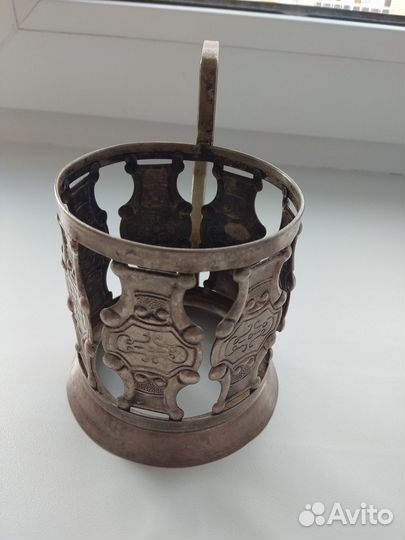 Подстаканник СССР мельхиор