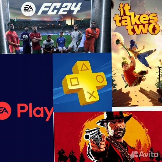 Подписки ea play/ps plus игры для пс4-5 3 мес MK 1