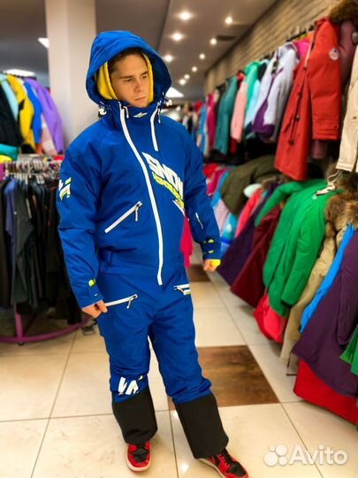 Комбинезон горнолыжный\сноубордический синий