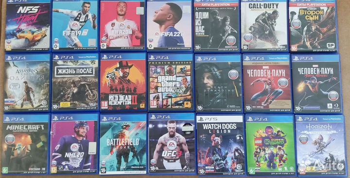 Игры на Sony Ps4 отправлю авито доставкой