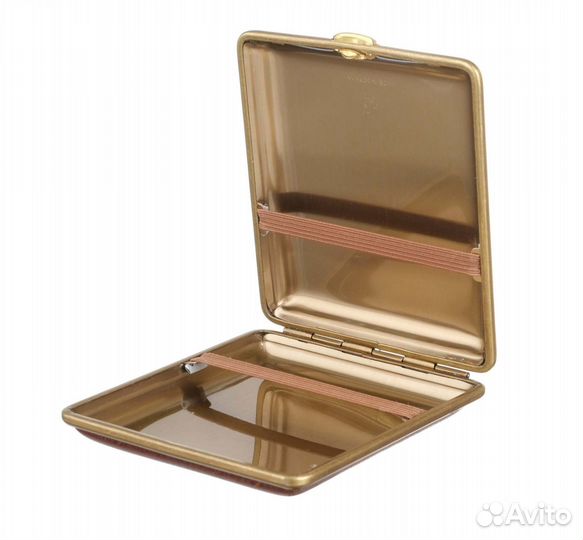 Портсигар Stoll на 18 сигарет, экокожа, Коричневый