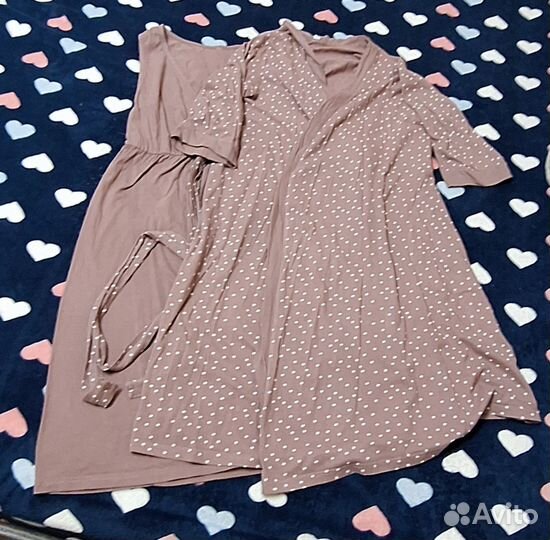 Комплект халат и сорочка в роддом для беременных