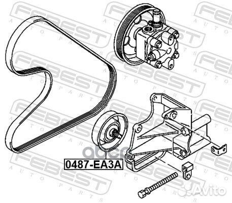 Ролик натяжной приводного ремня 0487EA3A Febest