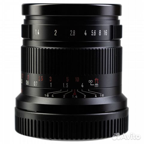 Объектив 7artisans 55mm F1.4 II Canon EOS-R, черн