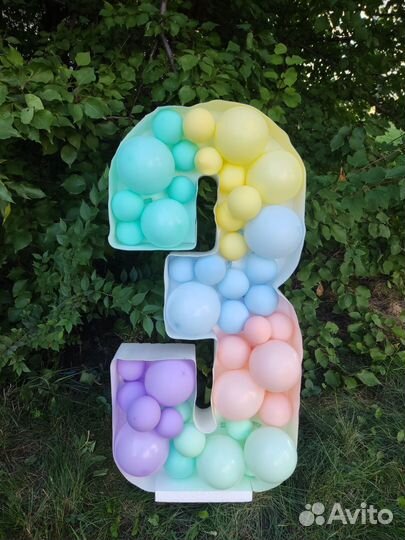 Цифра 3 для фото на день рождения