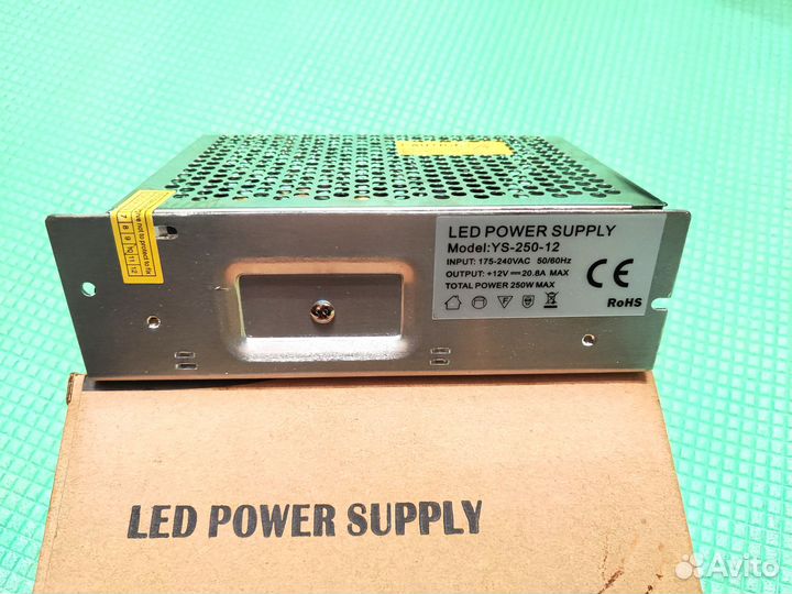 Блок питания светодиодной ленты 12В 150 / 250 Вт
