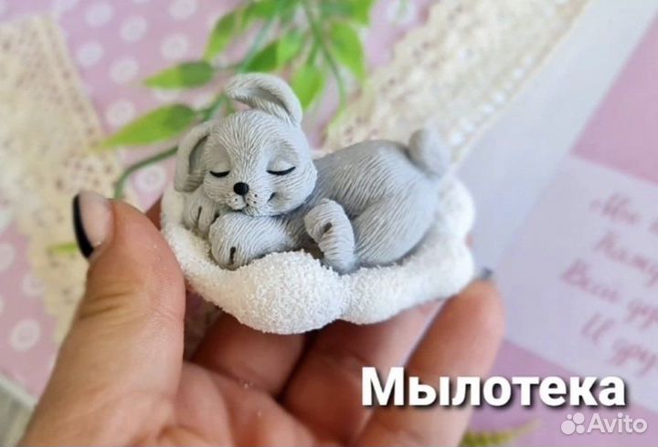 Силиконовые формы для мыла зайцы