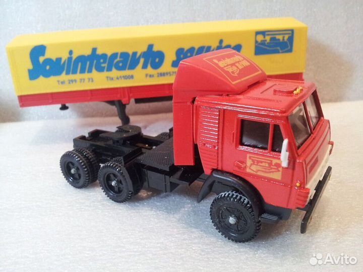 Камаз 5410 жёлтый тент