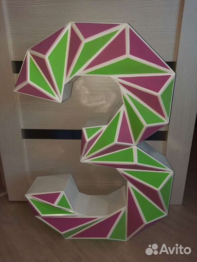 Цыфры из картона