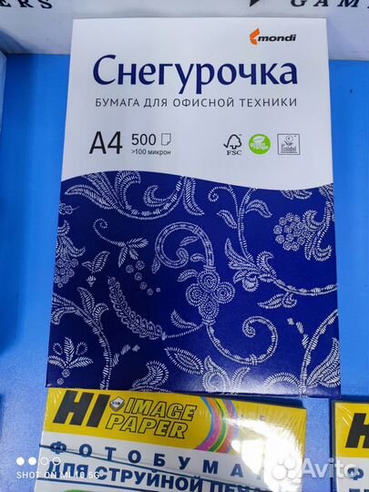 Фотобумага различного формата и плотности