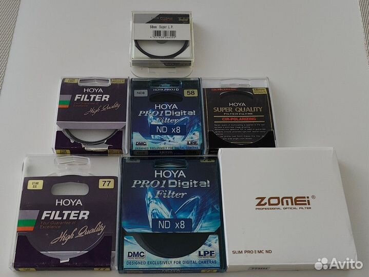 Фотофильтры Hoya, Marumi, Zomei