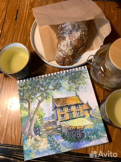 Акварельная иллюстрация, картина