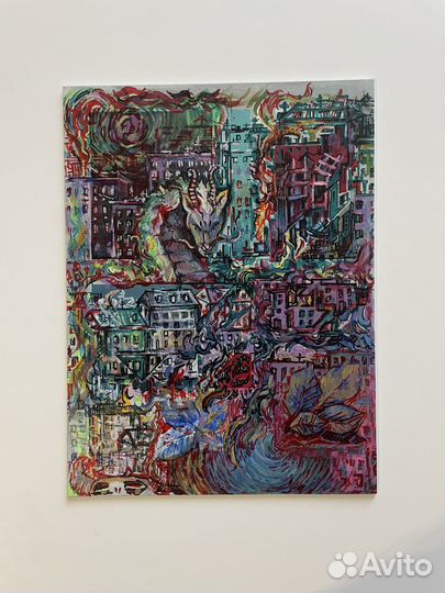 Картина абстракция жизнь игра