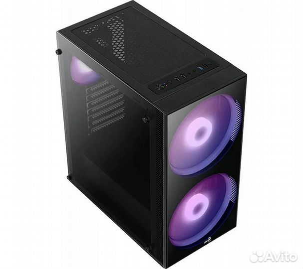 Компьютерный корпус Aerocool Python-G-BK-v1, черны