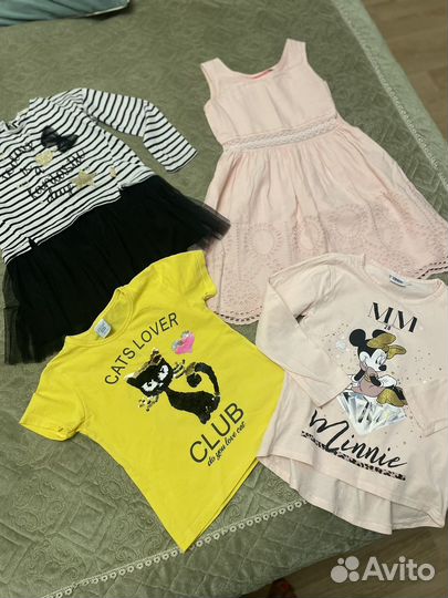 Детские вещи пакетом для девочки 110 116