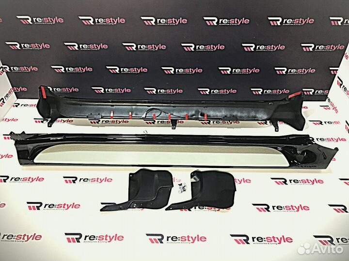 Подножки Prado 150 Cтиль Modellista