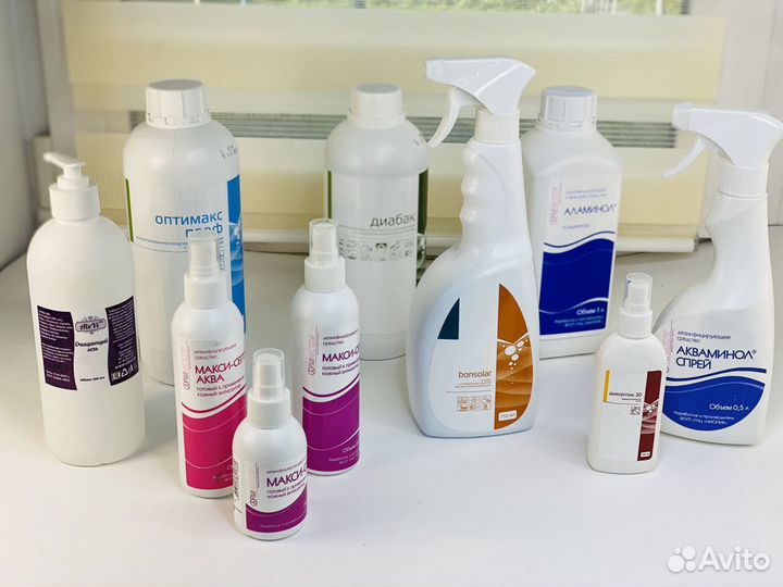 Антисептики для обработки рук и поверхностей