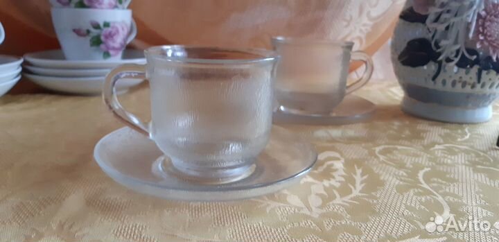 Чашки,чайные пары, тройки, блюдца, розетки