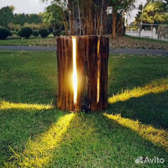 Светящиеся пни для ландшафтного дизайна
