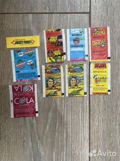 Вкладыши от жвачки турбо