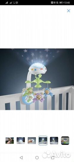 Мобиль на кроватку fisher price