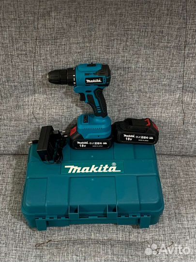 Аккумуляторная безщеточная дрель шуруповёрт makita