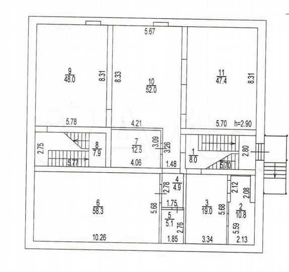 Площадь под склад, 47 м²