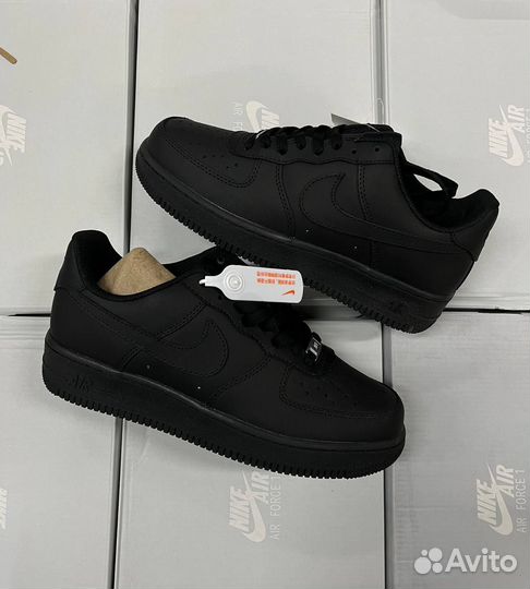 Nike Air Force 1 low черные