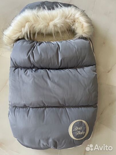 Конверт зимний в коляску/на выписку/на овчине