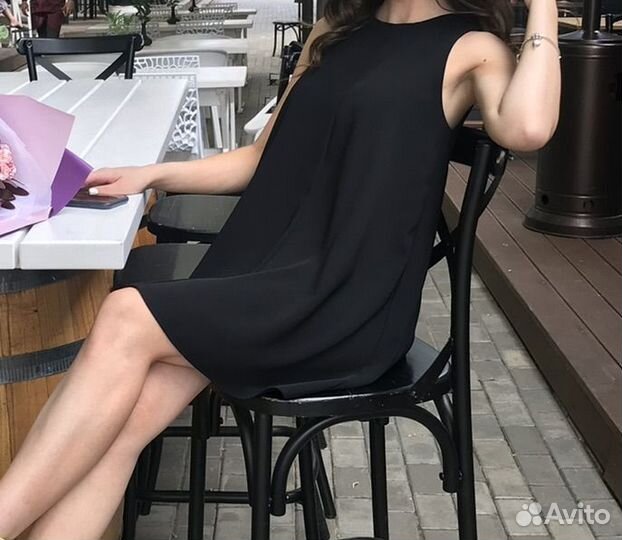 Платье zara xs черное