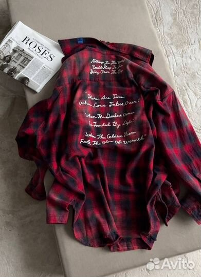 Рубашка Maison Mihara Yasuhiro оверсайз в клетку