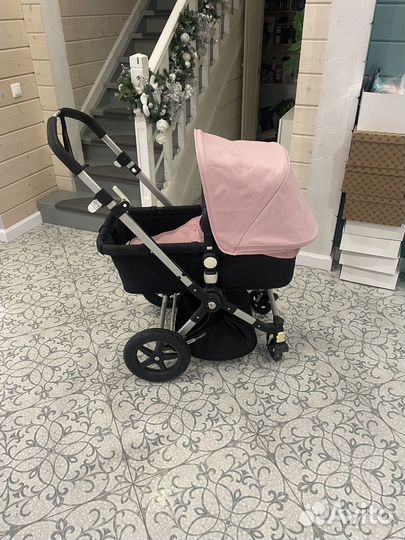 Коляска бугабу хамелеон розовая